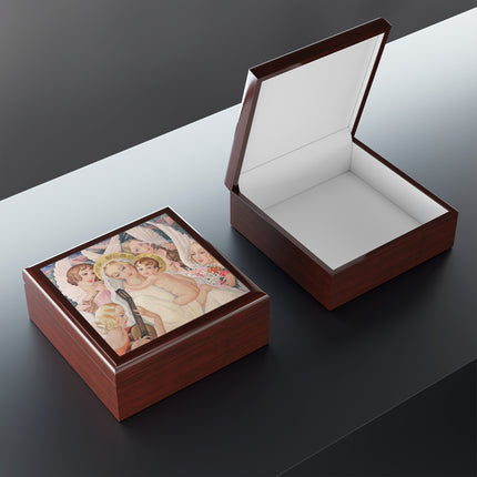 Madonna with Child Surrounded by Musical Angels by Gerda Wegener Jewelry Box