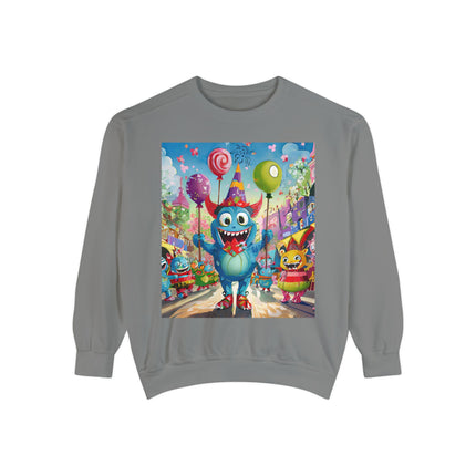 Monster Parade Madness Unisex Garment-Dyed Sweatshirt