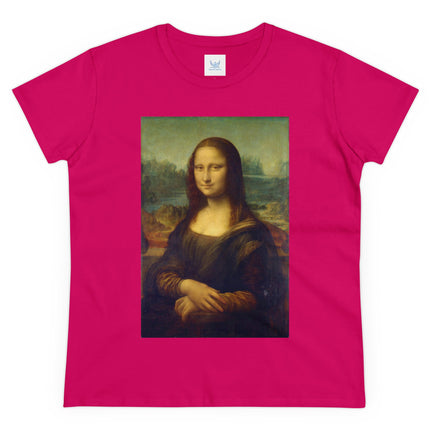 Mona Lisa by Leonardo da Vinci Women's Midweight Cotton Tee