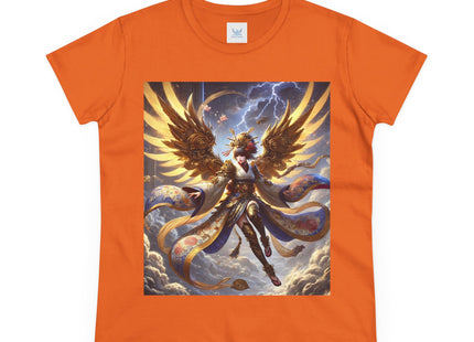Valkyrie Descending Through Storm Women's Midweight Cotton Tee
