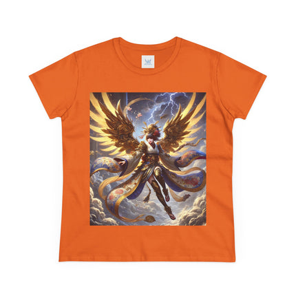 Valkyrie Descending Through Storm Cotton Tee