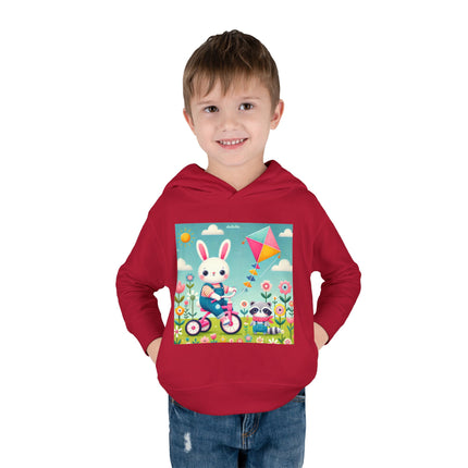 Breezy Meadow Ride Toddler Pullover Fleece Hoodie