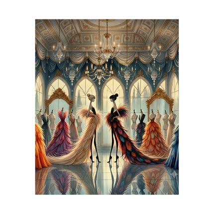 🧚👗 Couture & Wings Matte Vertical Poster – Fairy Fashion & Enchanted Glamour
