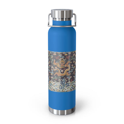 Rank Badge with Dragon with Deer Hooves Copper Vacuum Insulated Bottle, 22oz