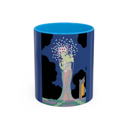 Butterfly Enchantress Colorful Mugs – Ethereal Art Deco Magic & Transformation