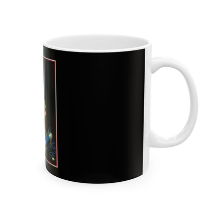 Whimsical Vacuuming Adventures: Mary and Her Lamb Ceramic Mug 11oz