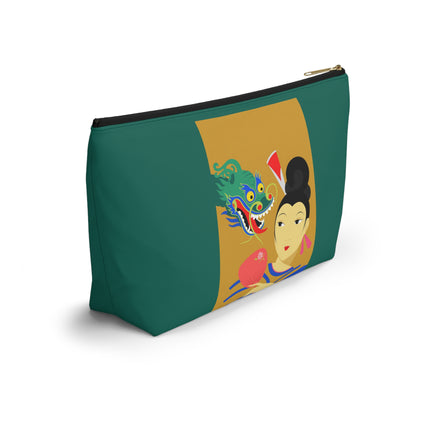 Dragon Fan Cosmetic Bag – Bold Chinese Fantasy & Elegant Strength