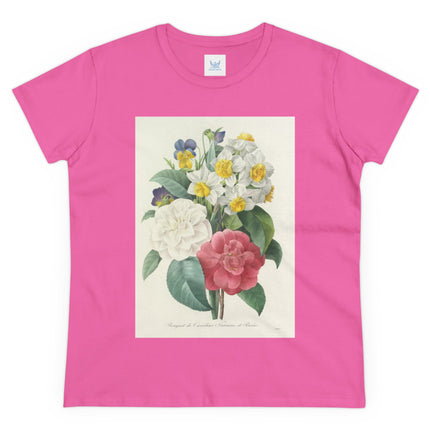 Choix des plus belles fleurs, Plate 015 by Pierre Joseph Redouté Women's Midweight Cotton Tee