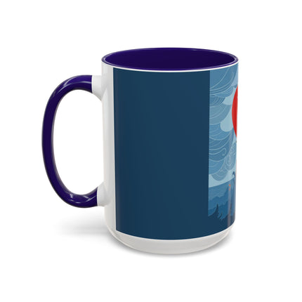 Siren of the Waves Colorful Mugs – Dramatic Sea Power & Bold Elegance