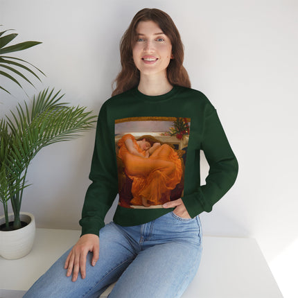 Flaming June by Frederic Leighton Heavy Blend™ Crewneck Sweatshirt