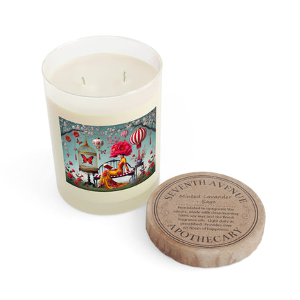 Reading In A Painted Garden Scented Candle - Full Glass, 11oz