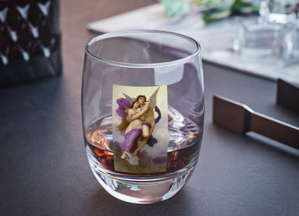 The Abduction of Psyche by William Bouguereau Whiskey Glass