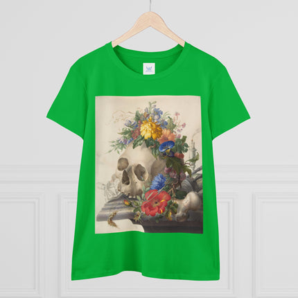 Vanitas Still Life by Herman Henstenburgh Women's Midweight Cotton Tee
