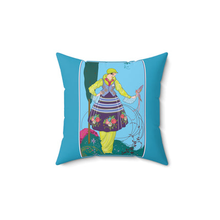 Exquisite Elegance by Umberto Brunelleschi Spun Polyester Square Pillow