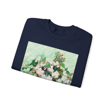 Roses by Vincent Van Gogh Heavy Blend™ Crewneck Sweatshirt