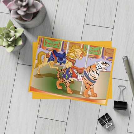 Carousel Splendor Postcards (envelopes included) - Bundles of 10, 30, 50 Pieces