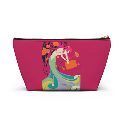 Mermaid Dive Cosmetic Bag – Vibrant Waves & Playful Charm