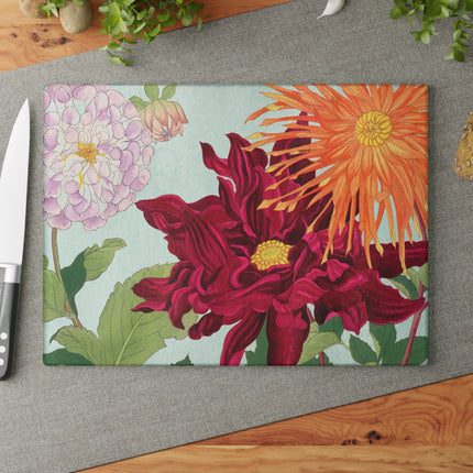 Dahlia by Tanigami Kônan Glass Cutting Board
