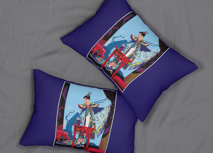 A Visual Journey by Umberto Brunelleschi Spun Polyester Lumbar Pillow