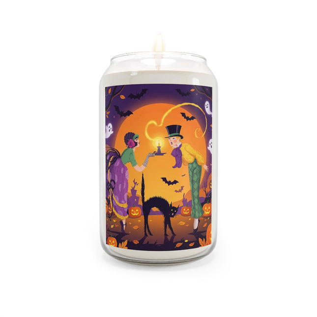 🎃🕯️ The Midnight Halloween Greeting Scented Soy Candle – Vintage Halloween Charm
