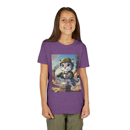 Snow Leopard Lookout Youth Short Sleeve Tee