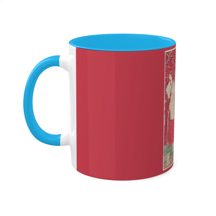 Wood for the Plum Tree by Tsukioka Yoshitoshi Colorful Mugs, 11oz