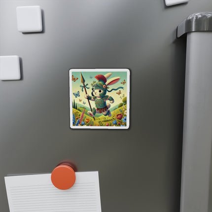 Rabbit Gladiator Die-Cut Magnets (5 Sizes)