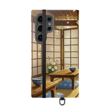 🐱🍵 Playful Kitten in the Tea Room Flip Case – Curious Charm & Cozy Whimsy