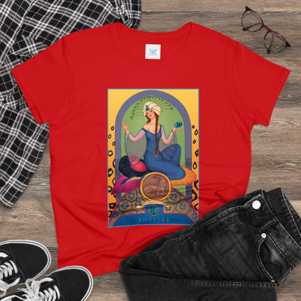 December & Tanzanite (from the Gem Series) by Sofia Chiostri Women's Midweight Cotton Tee