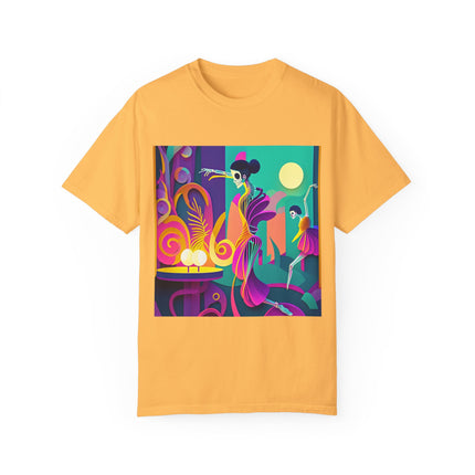 Dance of the Skeleton Ballerinas Unisex Garment-Dyed T-shirt