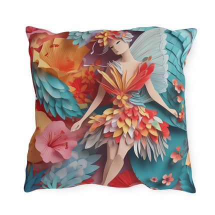 Hibiscus Fairy Outdoor Pillows