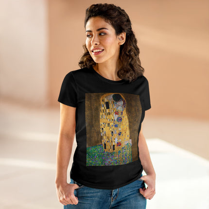 The Kiss by Gustav Klimt Women's Midweight Cotton Tee