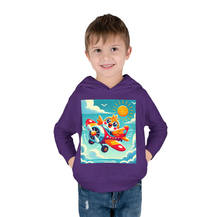 Joyful Bird Aviator Toddler Pullover Fleece Hoodie