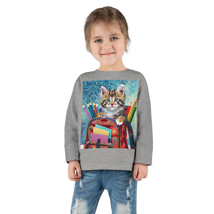 Whiskered Wanderings Toddler Long Sleeve Tee