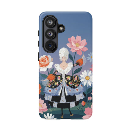 🌸🎀 The Grand Floral Promenade Phone Case – Art Deco Fashion Fantasy