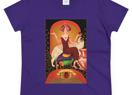 January & Garnet (from the Gem Series) by Sofia Chiostri Women's Midweight Cotton Tee