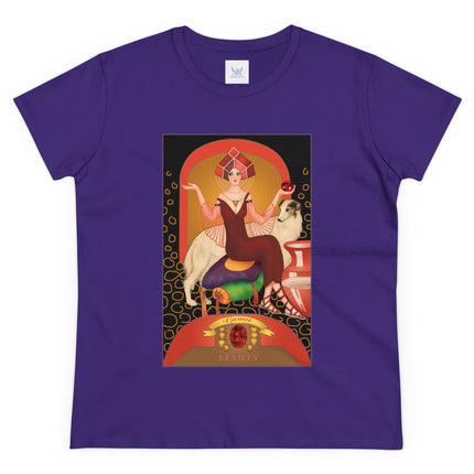 January & Garnet (from the Gem Series) by Sofia Chiostri Women's Midweight Cotton Tee