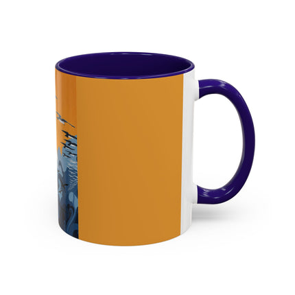 Falcon Mistress Colorful Mugs – Art Deco Majesty & Mythic Freedom