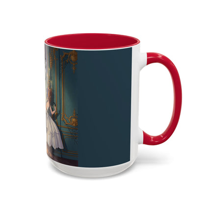 🕯️🎃 The Moonlit Manor Drawing Room Colorful Mug – Elegant Halloween Charm