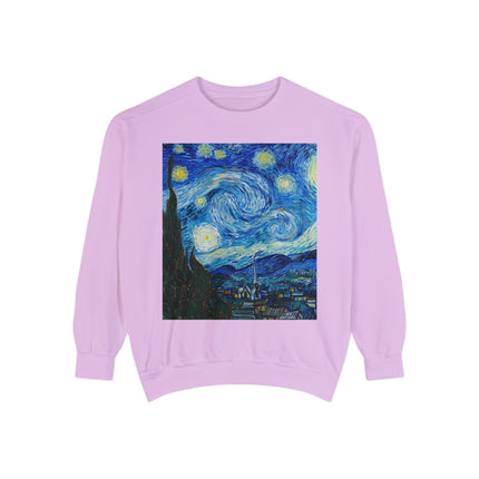 The Starry Night by Vincent Van Gogh Garment-Dyed Sweatshirt