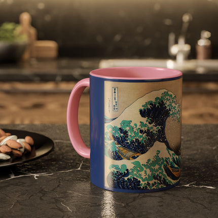 The Great Wave off Kanagawa by Katsushika Hokusai Colorful Mugs (11oz, 15oz)