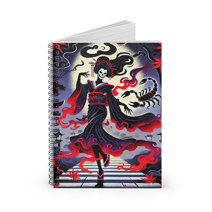 Halloween Sorceress Spiral Notebook - Ruled Line