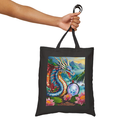 Wisdom's Guardian Cotton Canvas Tote Bag