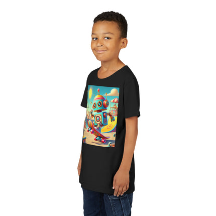 Skate Park Robot Youth Short Sleeve Tee