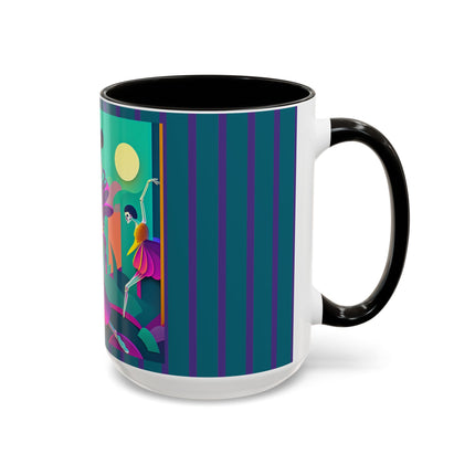 Dance of the Skeleton Ballerinas Colorful Mugs (11oz, 15oz)