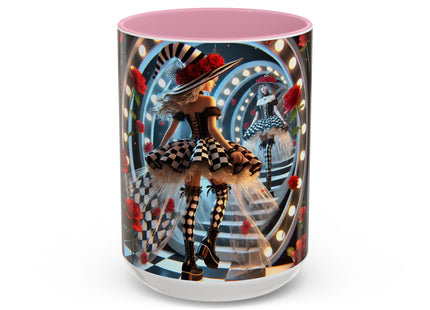 Halloween Witch Through the Mirror Colorful Mugs (11oz, 15oz)
