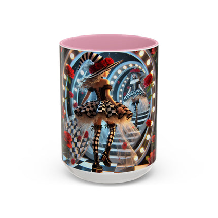 Halloween Witch Through the Mirror Colorful Mugs (11oz, 15oz)