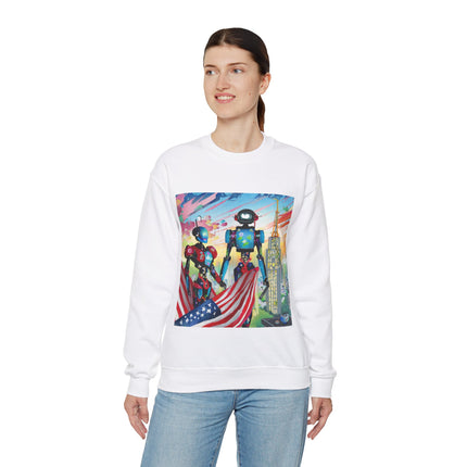 High Fashion Cyberpunk CIA Robots Unisex Heavy Blend™ Crewneck Sweatshirt