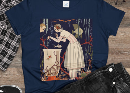 L'Etourdissant Petit Poisson (The Dazzling Little Fish) by George Barbier Women's Midweight Cotton Tee
