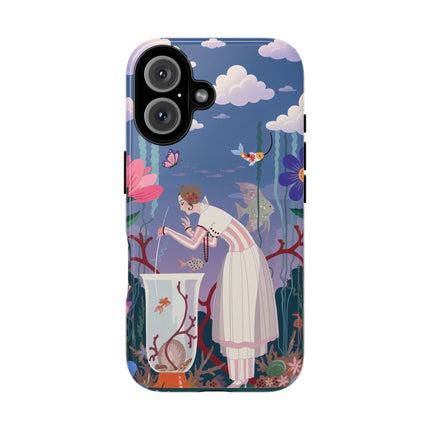 🐠🌸 The Enchanted Aquarium Garden Phone Case – Art Deco Underwater Fantasy